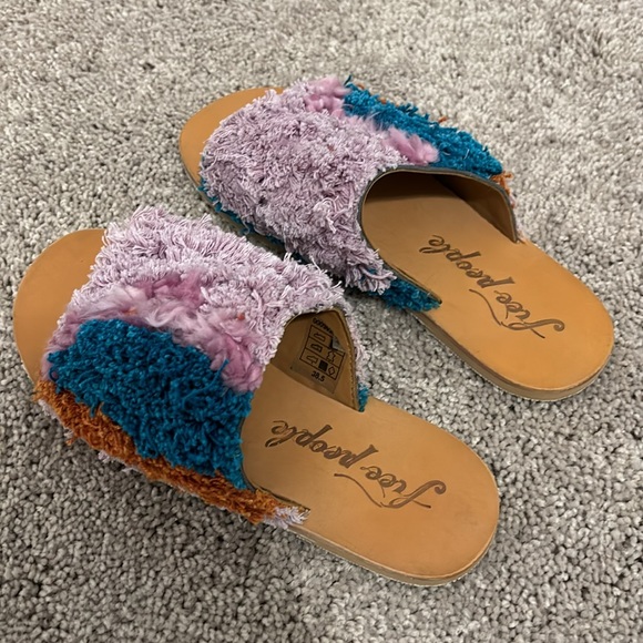 Free People Woven Mules Sandal Size 38.5 - Picture 3 of 7